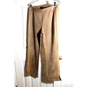 Andrew Marc Marc New York Faux Suede Boot Cut Pants sz S